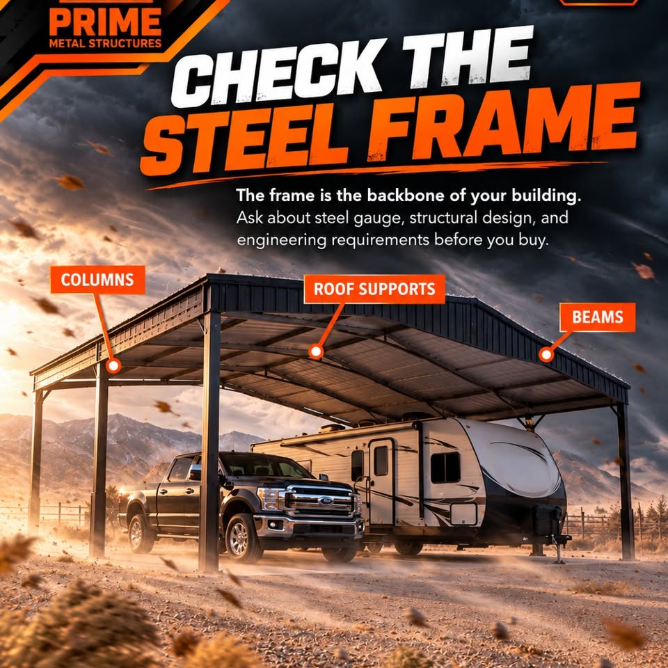 Facebook post: Check the steel frame