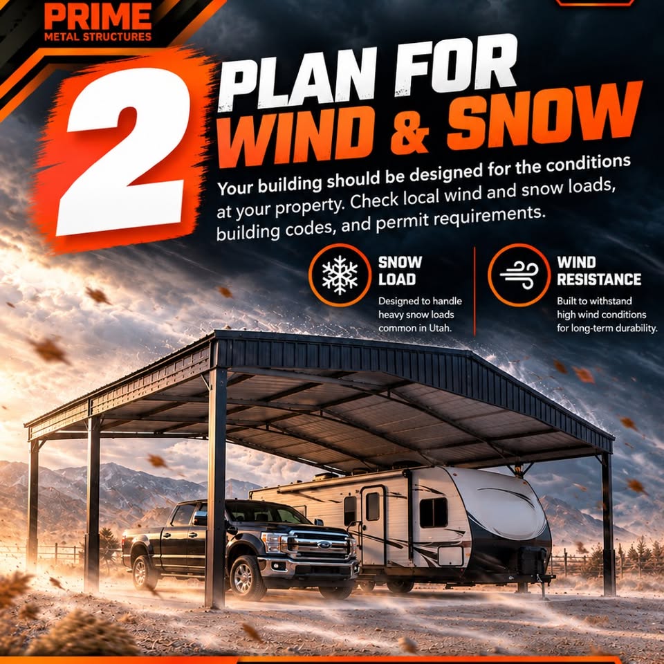 Facebook post: Plan for wind and snow